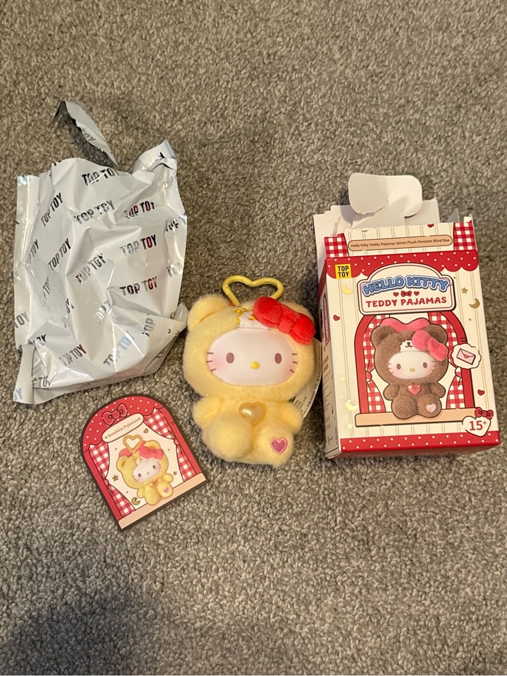 Hello Kitty Yellow Teddy Pajama blind box